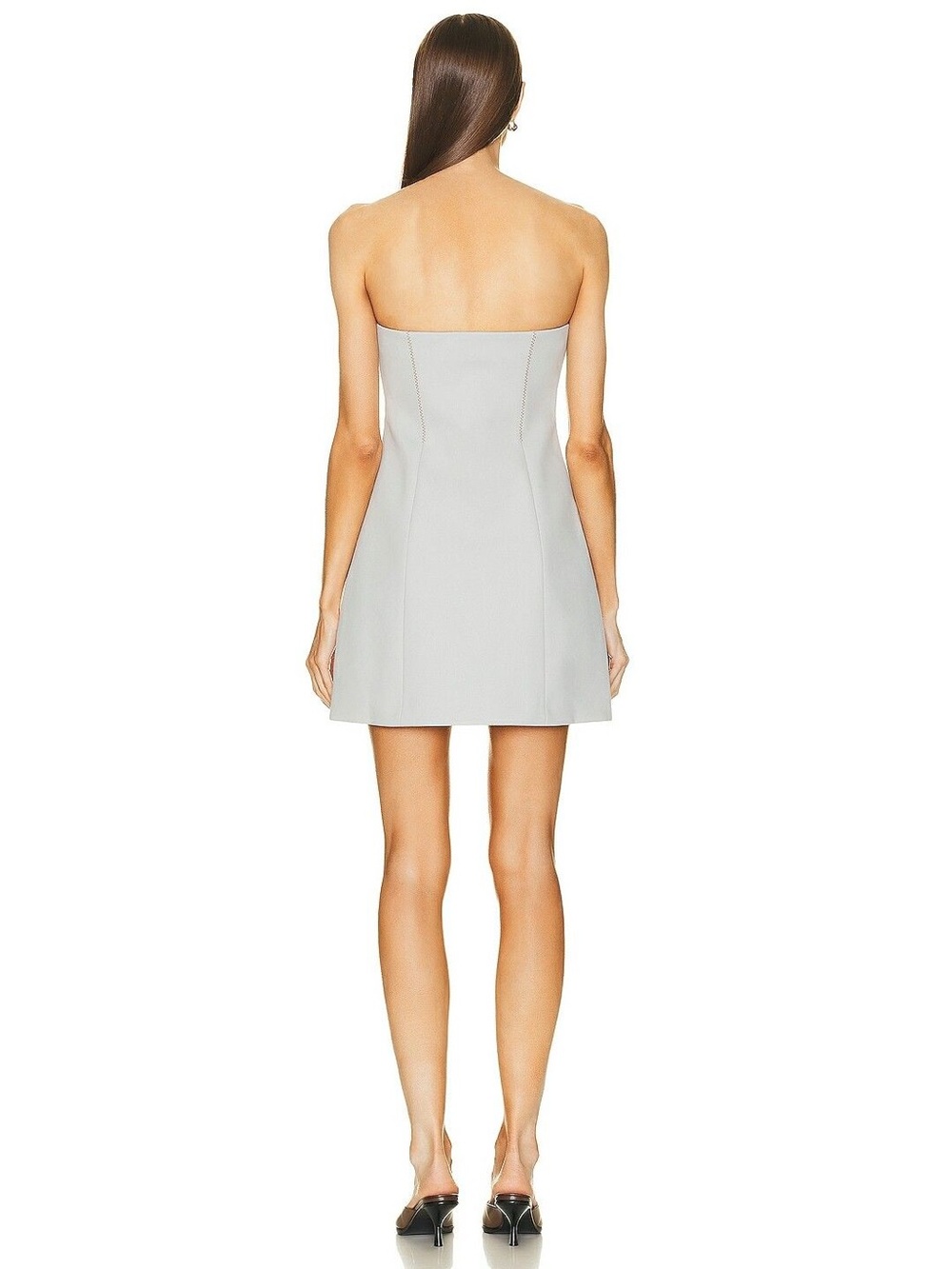 NWOT SIR. The Label Sandrine Strapless Mini Dress in Ice Blue Grey - Picture 3 of 10